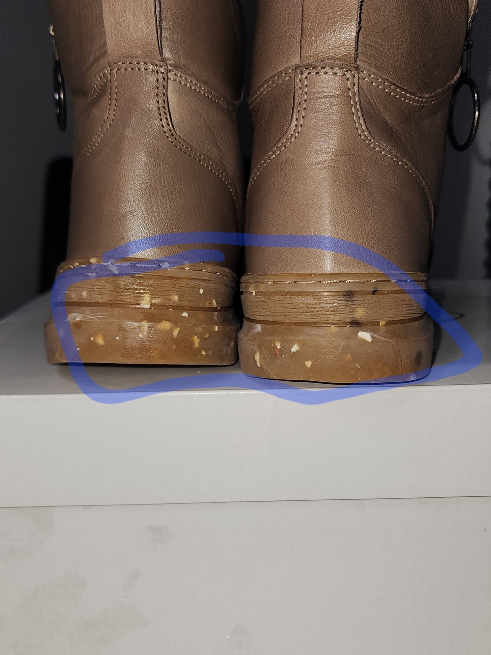 Sheridan Mia Taupe Lace-Up Ankle Boots with Side Zip New With Imperfections - Picture 9 of 9